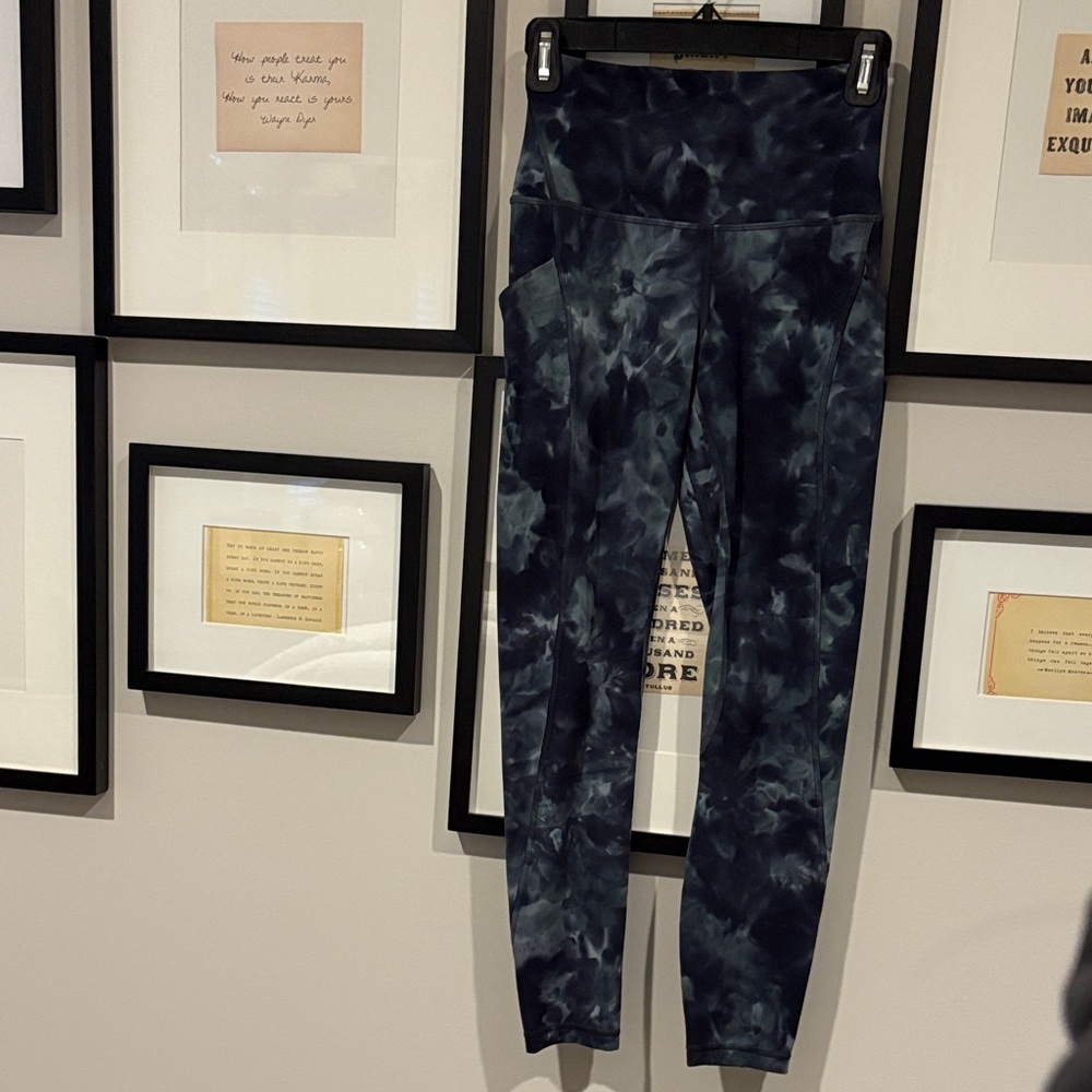lululemon athletica Blue Tie-Dye Leggings